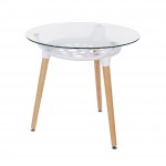 Aspen Round Glass Top Table