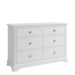 Brighton Painted White 6 Drawer Chest