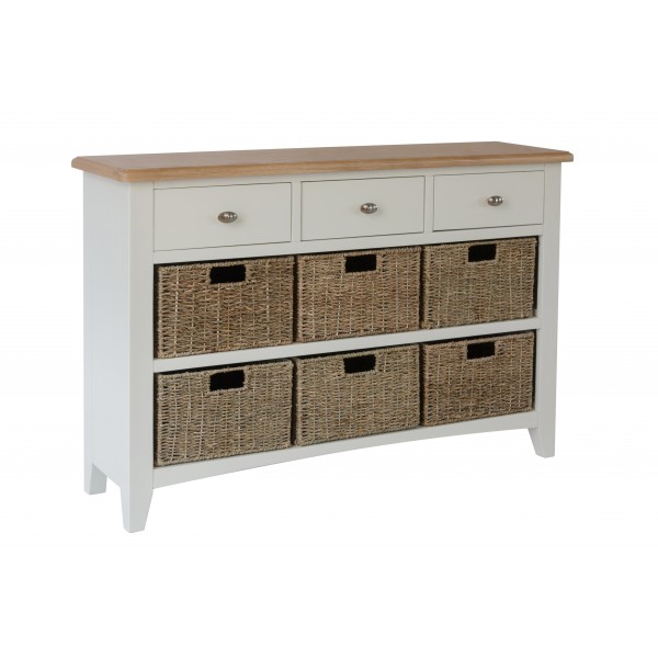 Goodwood Painted 6 Basket Hall Cabinet