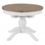 Tangmere White Round Extending Dining Table