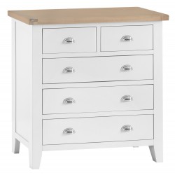 Tangmere White 5 Drawer Chest