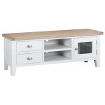 Tangmere White Large Tv Cabinet
