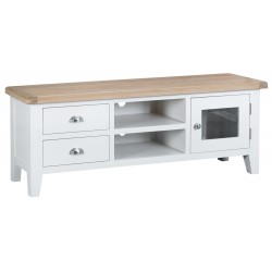 Tangmere White Large Tv Cabinet