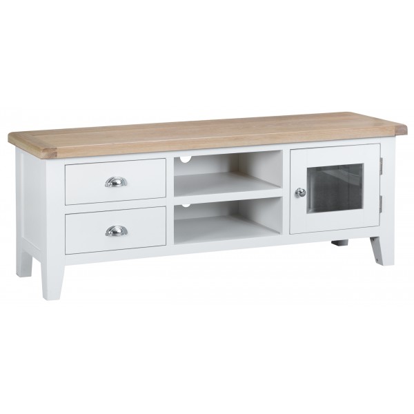 Tangmere White Large Tv Cabinet